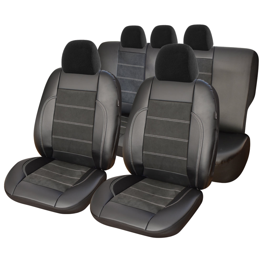 Set Huse Scaune Auto Exclusive Leather & Alcantara